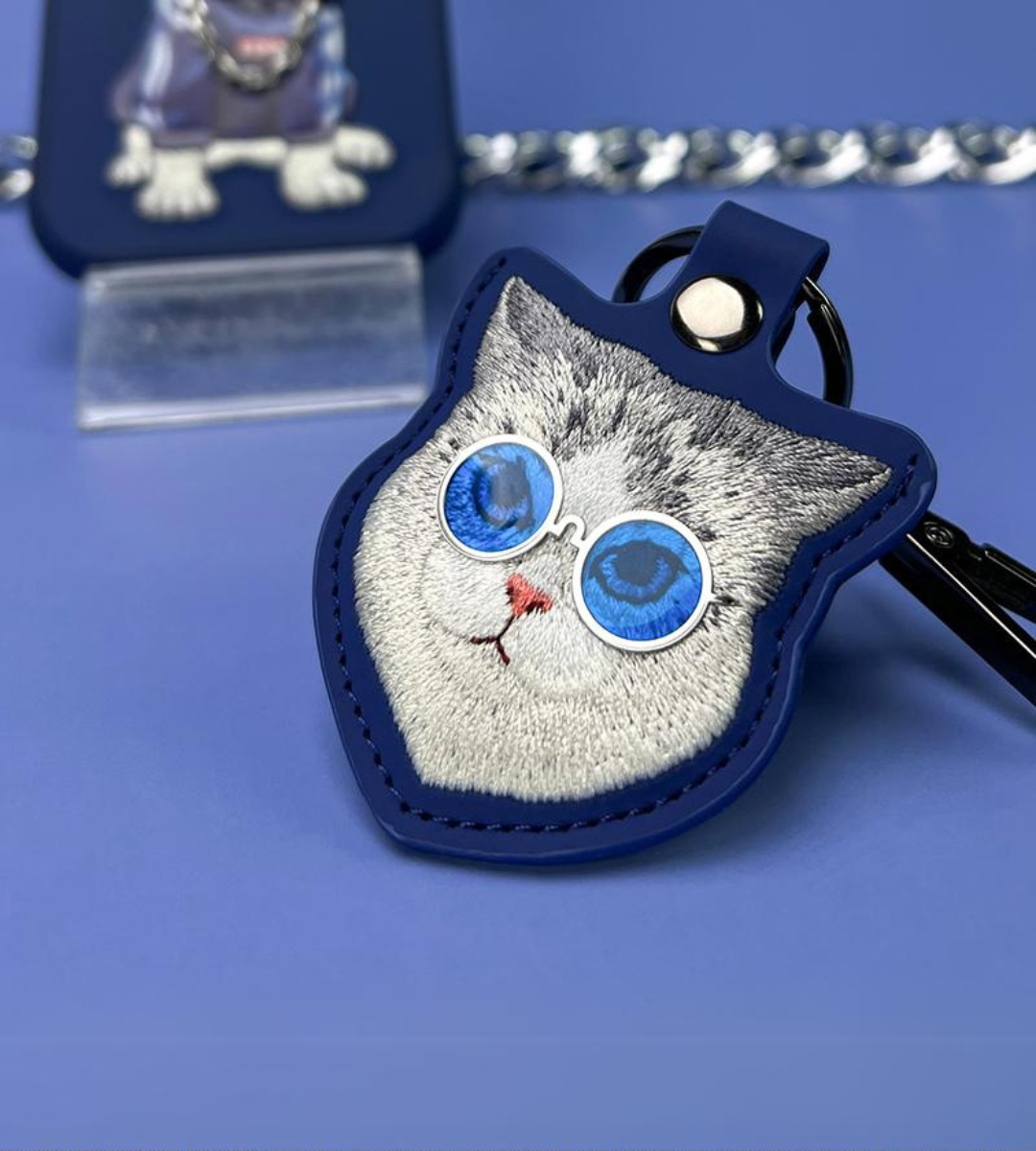 Nimmy Design - Cute Cat Charms Tall Rich And Handsome Keyring & Locator