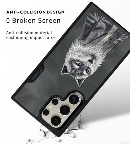 Nimmy Design - Adorable Wolf Embroidery Series for S24 Ultra 3D Case Cover 