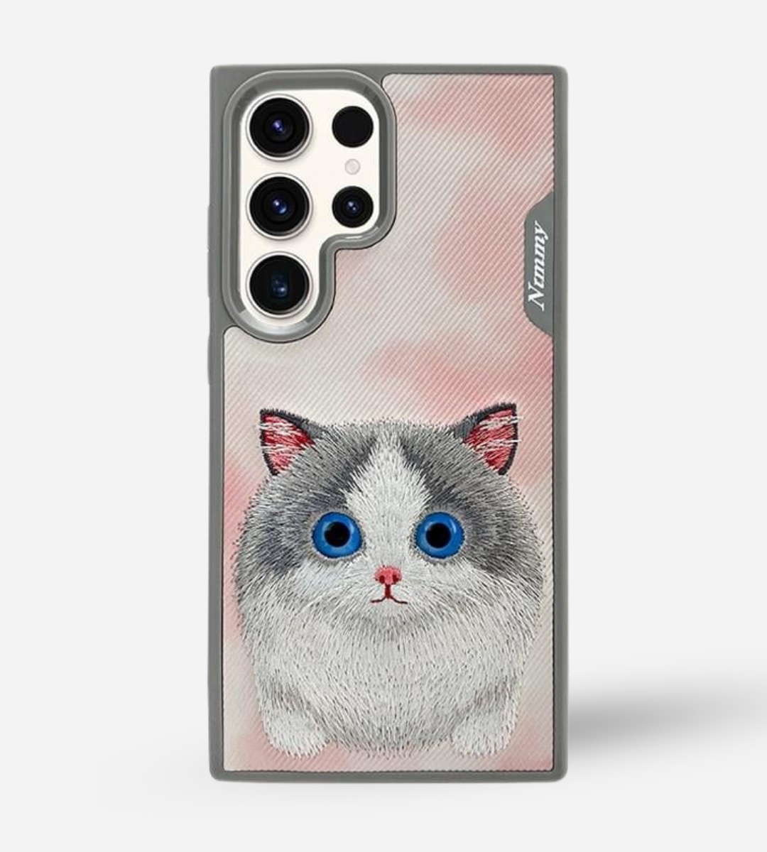 Nimmy Design - Big-Eyed Cute Pink Ragdoll for S24 Ultra 3D Case Cover 