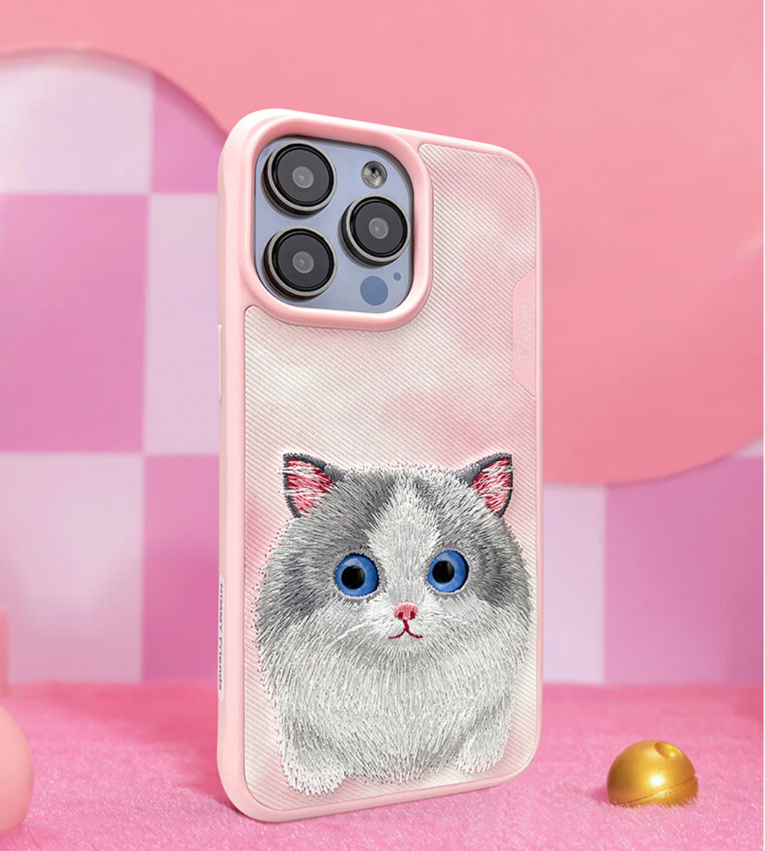 Nimmy Big-Eyed Silver Cute Series for iPhone 15 & 15 Pro Max 3D Case