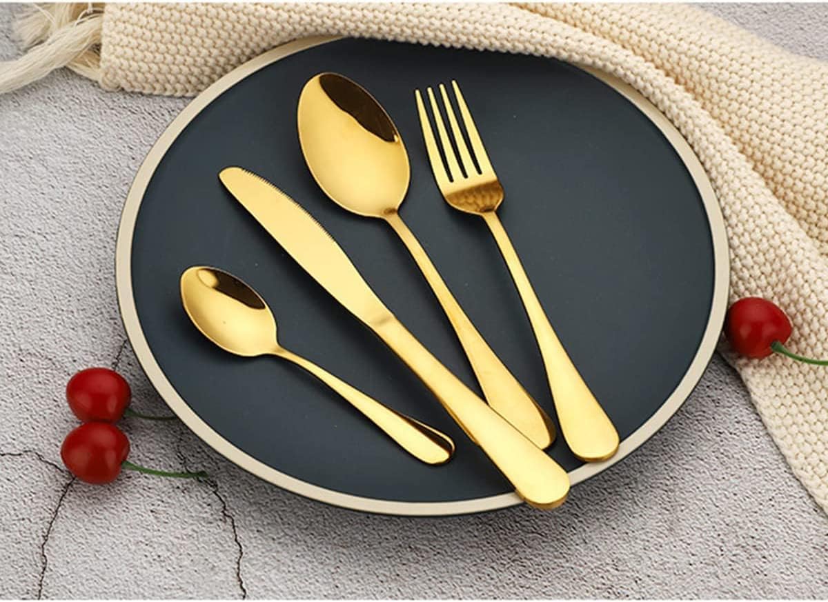 24 pcs Golden Cutlery + Double Wall Mug FREE