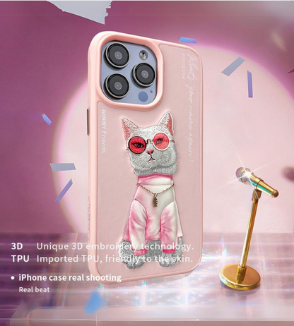 Nimmy Design Pink White Rich and Beautiful for iPhone 15 & 15 Pro Max 3D Case