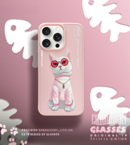 Nimmy Design Pink White Rich and Beautiful for iPhone 15 & 15 Pro Max 3D Case