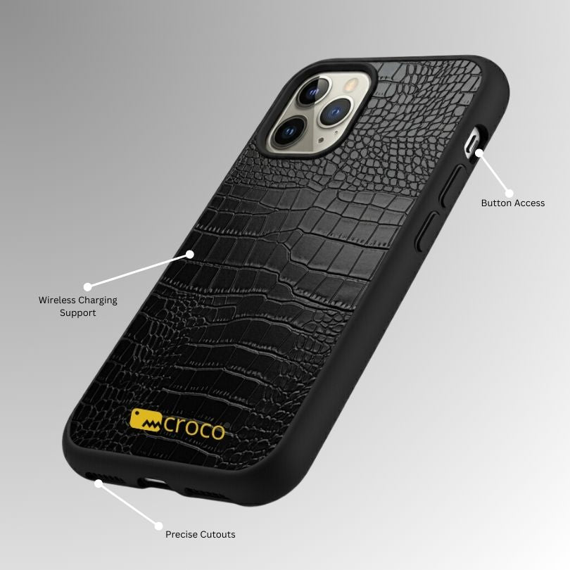 Croco iPhone 12 Pro Max Leather Case